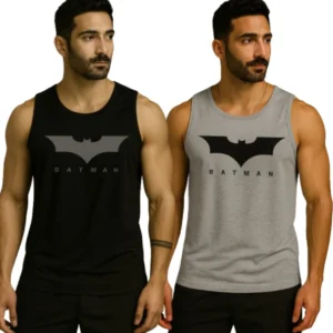 Dashzone Pack of 2 Men Printed Round Neck Polyester Multicolor T-Shirt