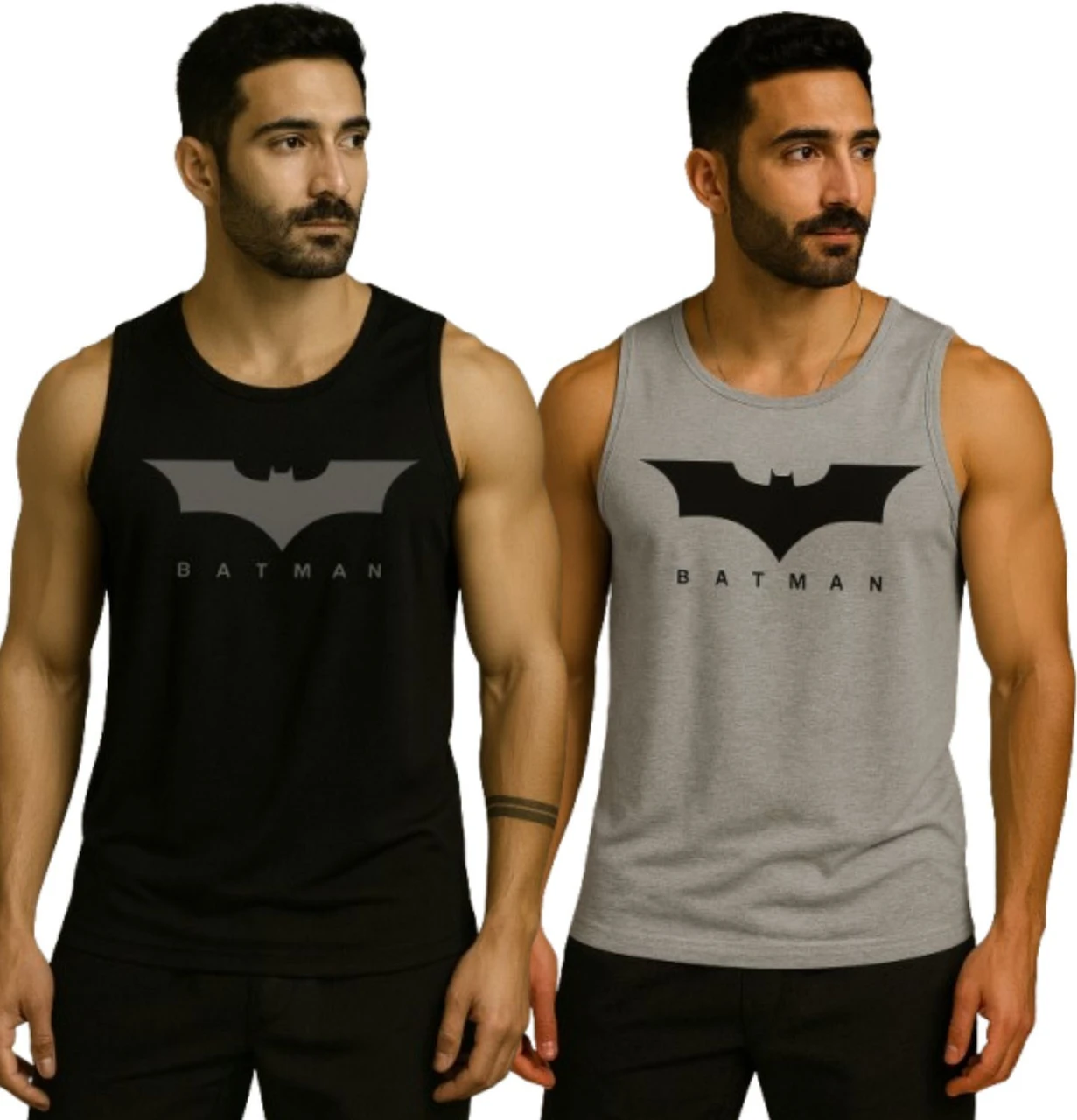 Dashzone Pack of 2 Men Printed Round Neck Polyester Multicolor T-Shirt